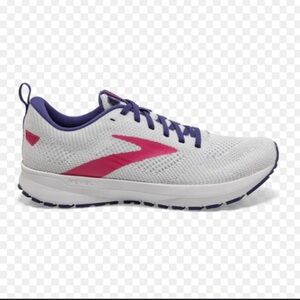 Brooks Women's Revel 5 Athletic Shoes - White and Purple
